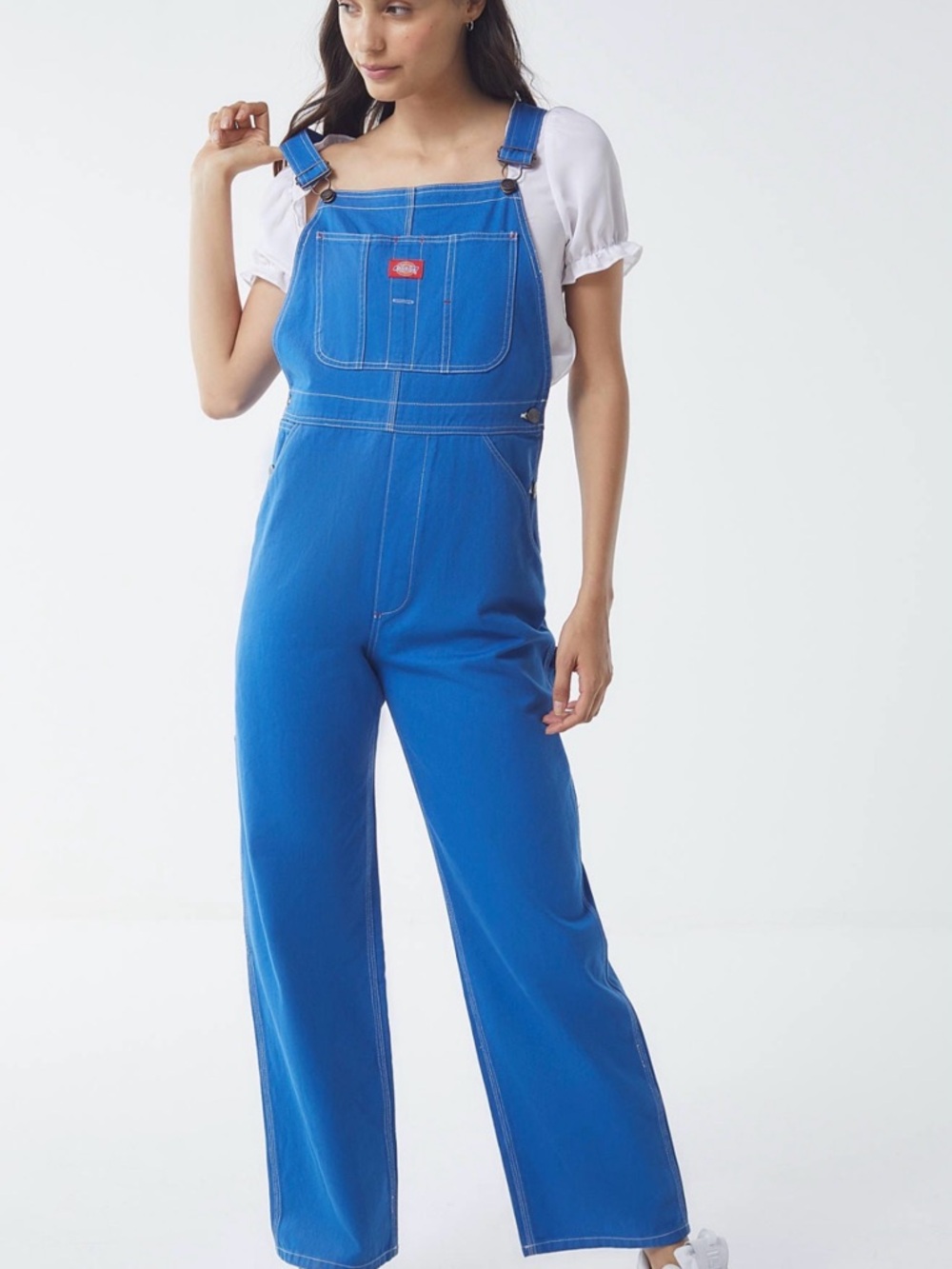 Dickies  Bright Blue Denim Overalls